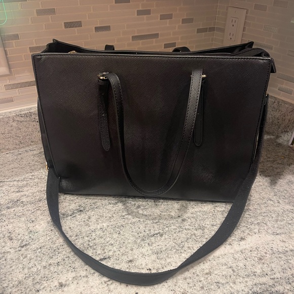 Elegant Black Laptop Bag  Fits 17 inch Laptop! Brand new with out Tags - Picture 1 of 7